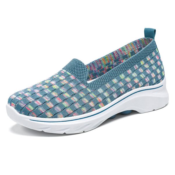 Fashion Colorblock Platform Casual Women's Breathable Shoes - Image 6