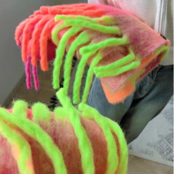 Dopamine Street Product Plaid Scarf Color Thickened - Image 3