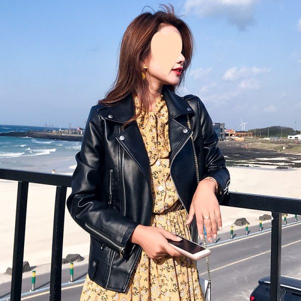 Baseball All Match Leather Jacket - Image 2