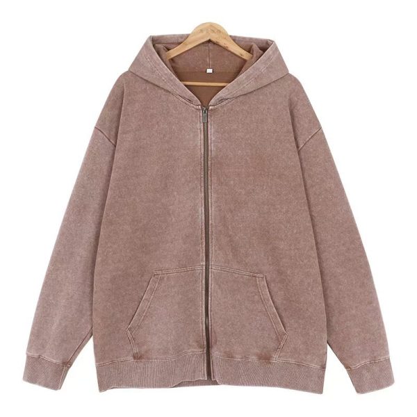 Men's Vintage Zipper Cardigan Casual Jacket - Image 8