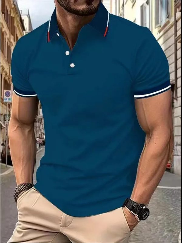 Plain Printing Series Men's Casual Short Sleeve - Image 8