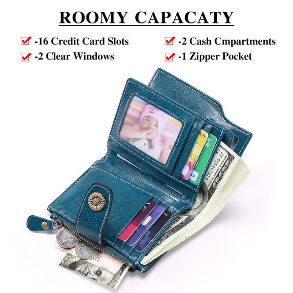 Hasp Clutch Girls Coin Pocket Multifunctional Card Holder - Image 4