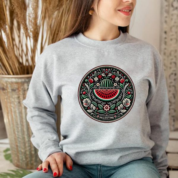 Cartoon Casual Watermelon Pattern Sports Sweater - Image 3