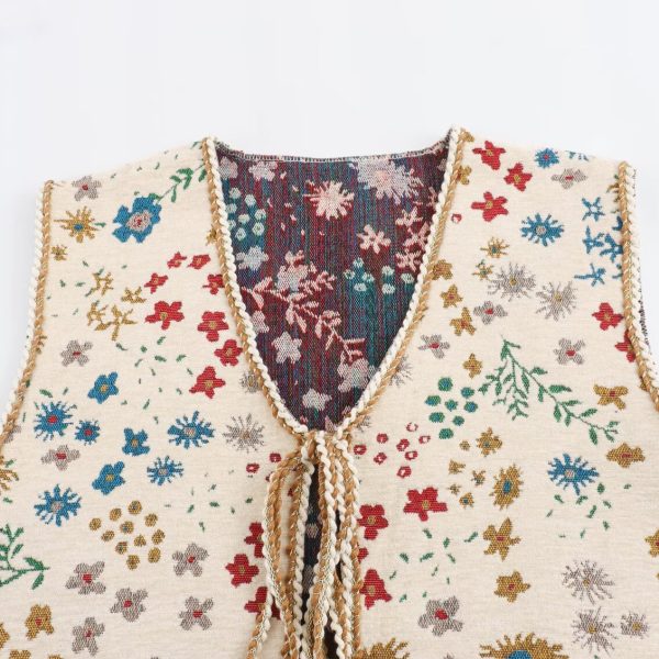 Jacquard Casual Women's Fashion Vest - Image 2