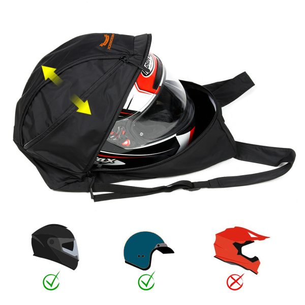 Motorcycle Backpack Locomotive Helmet Bag Foldable Waterproof - Image 2