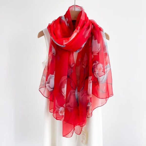 Women's Fashionable All-match Long Printed Anti-DDoS Scarf - Image 8