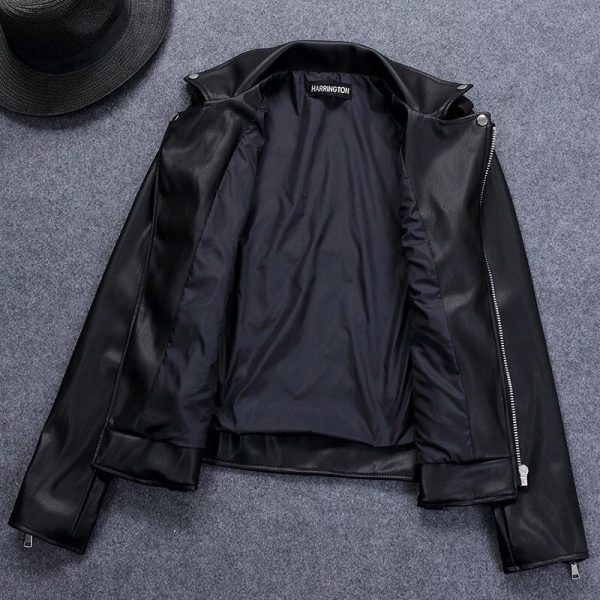 Baseball All Match Leather Jacket - Image 5