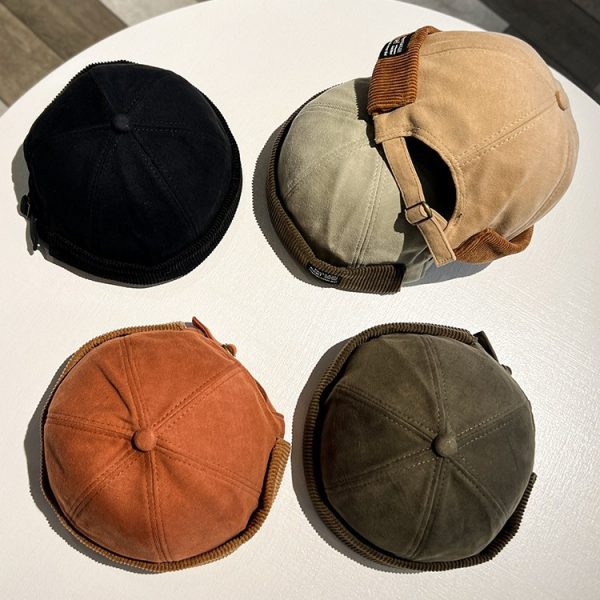 Corduroy Brimless Skullcap Women's Hip Hop - Image 3