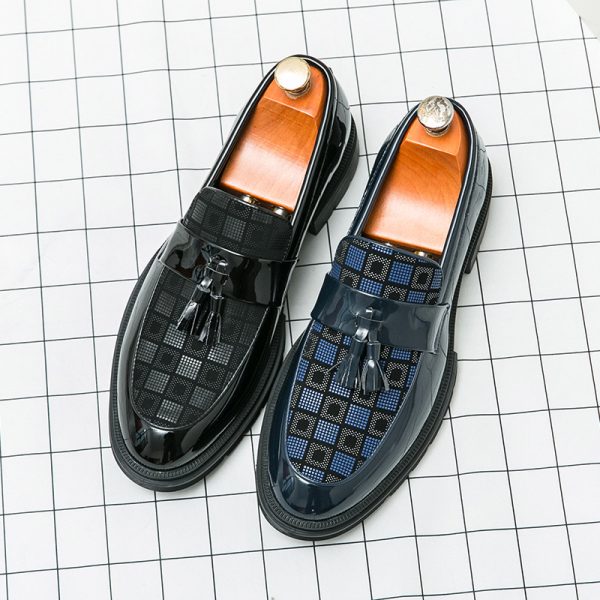 Men's Platform Shoes Plus Size Leisure Slip On Leather Shoes - Image 4