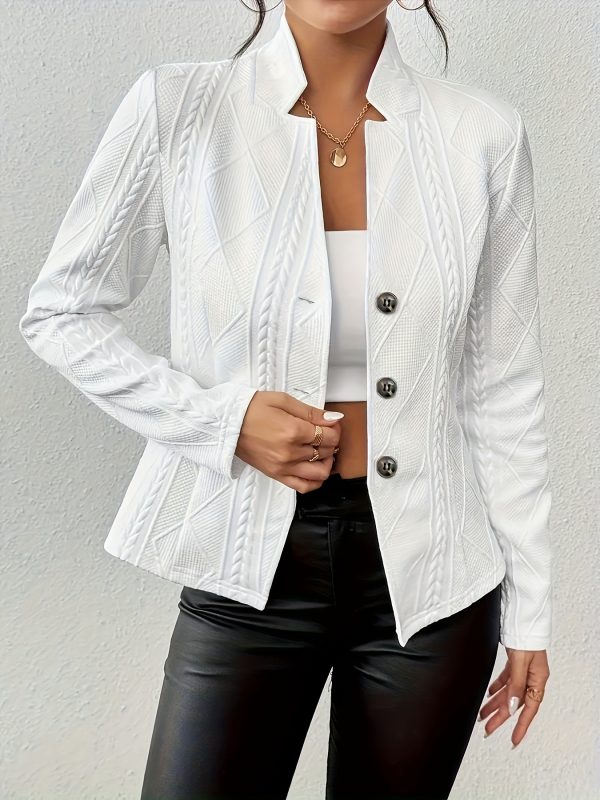 Button Pattern Small Suit Jacket - Image 6
