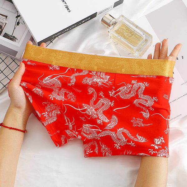 Dragon Pattern Domineering Men's Underwear Pure Cotton Comfortable - Image 8