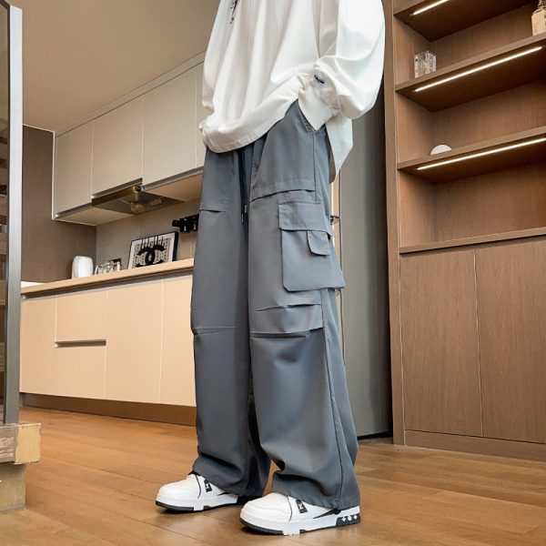 Loose Hong Kong Style Ins Straight Casual Pants - Image 9