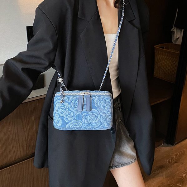Women's Fashion Denim Shoulder Messenger Bag - Image 3