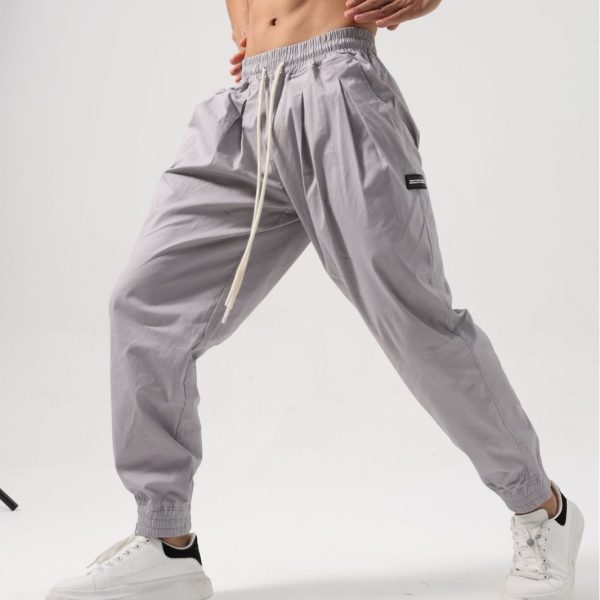 Fitness Trousers Men's Cotton Loose - Image 3