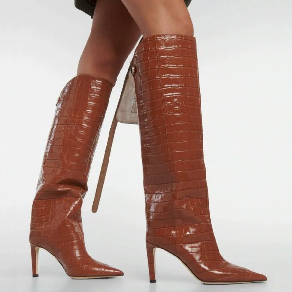 Women's Shoes Pointed-toe Stiletto High-top Boots - Image 2