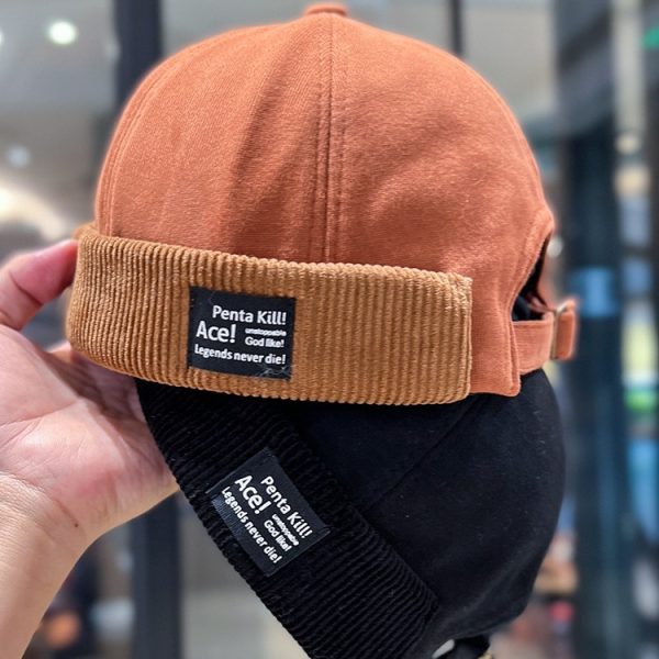 Corduroy Brimless Skullcap Women's Hip Hop - Image 2