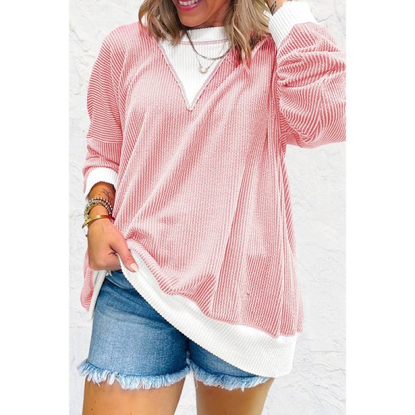 Round Neck Long Sleeve Pullover Women's Sweater - Image 2