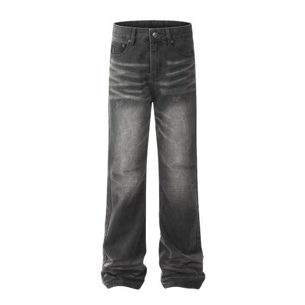 Retro Cat Beard Straight Jeans Loose Casual Wide Leg Pants - Image 3