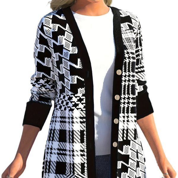 Casual Loose Cardigan Long Sleeve Coat - Image 5