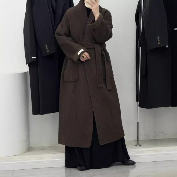 High-end Cashmere Double-sided Woolen Coat Women - Image 4