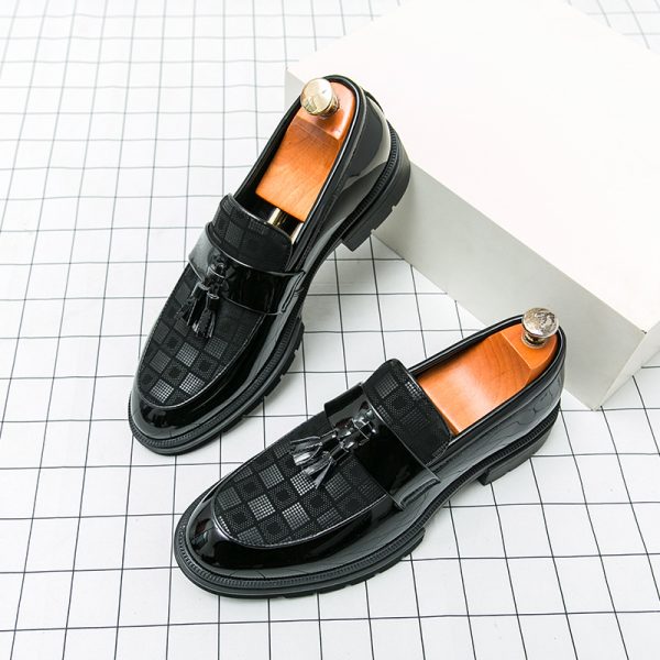 Men's Platform Shoes Plus Size Leisure Slip On Leather Shoes - Image 6