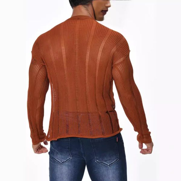 Long Sleeve Loose All-matching Sweater Men's - Image 4