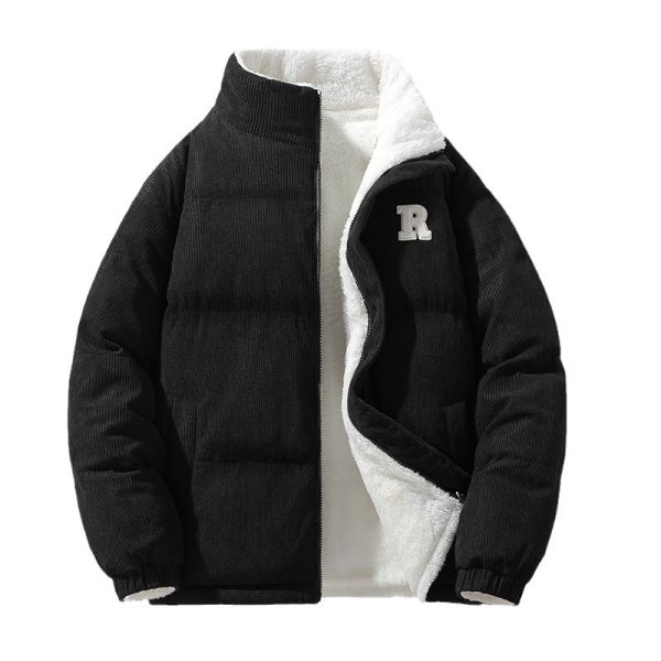 Faux Cashmere Coat Men's Double-sided Stand Collar - Image 5
