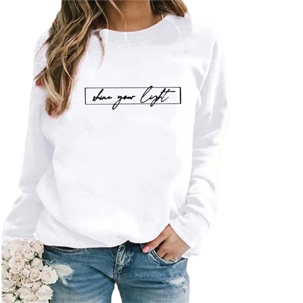 Women's Printed Casual Loose Sweatshirt Shirt - Image 7