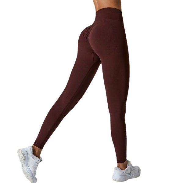 European And American Seamless Peach Hip Raise Yoga Pants - Image 3