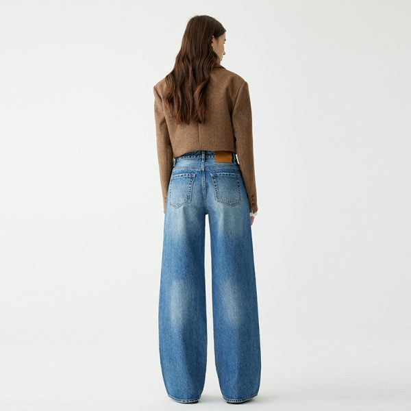 Women's High-waist Mopping Pants Narrow Version Straight All-matching Wide Leg - Image 5
