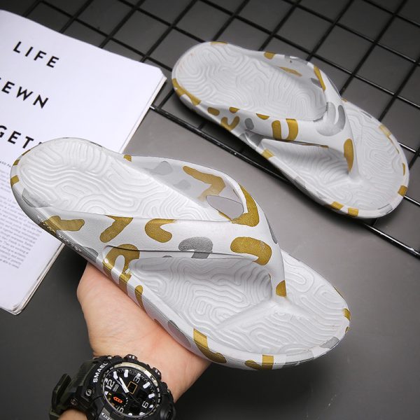Men's Flip Flops Fashion Outwear Home Bathroom Slippers - Image 6