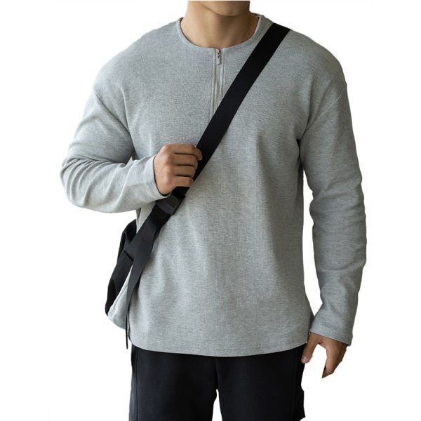 Spring Lapel T-shirt Solid Color Commute Loose Bottoming Shirt - Image 5