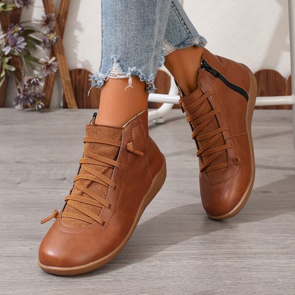 Female Plus Size British Martin Boots Casual Boots - Image 9