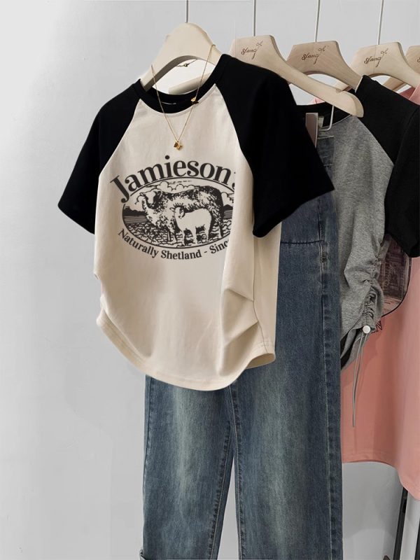 Women's Gentle Sweet And Spicy Short T-shirt - Image 8