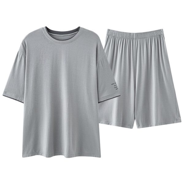Short Sleeve Cool Wearable Ice Silk Homewear - Image 4