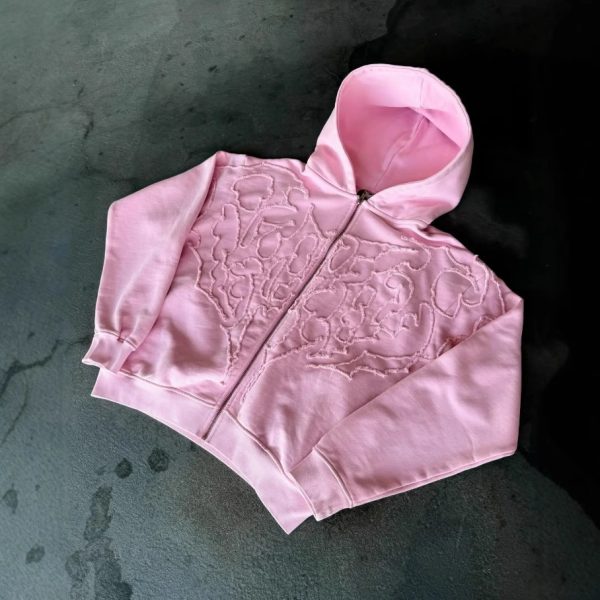 Personalized Street Style Cardigan Zipper Hoodie Coat - Image 3