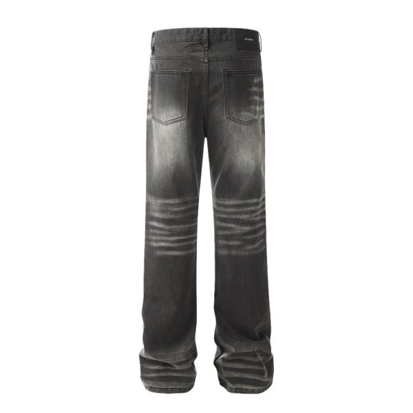 Retro Cat Beard Straight Jeans Loose Casual Wide Leg Pants - Image 5