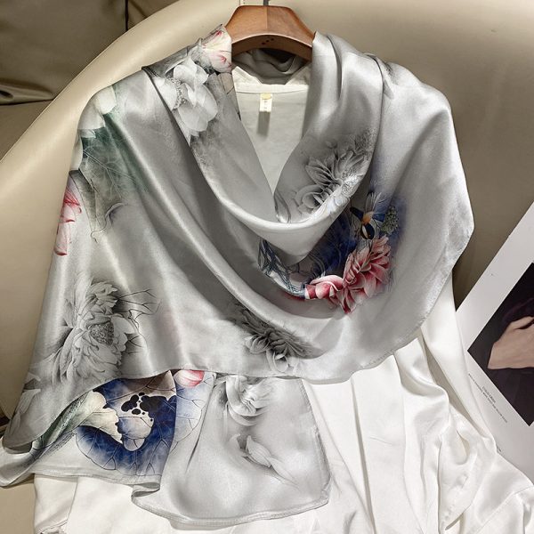 Hangzhou Silk Silk High-end Long Silk Scarf - Image 9