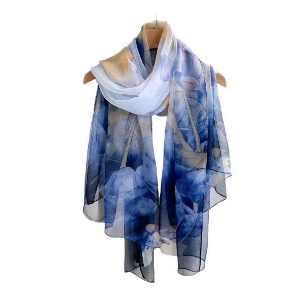 Women's Fashionable All-match Long Printed Anti-DDoS Scarf - Image 5
