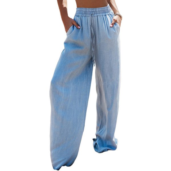 Women's Loose High Waist Wide Leg Jeans - Image 5