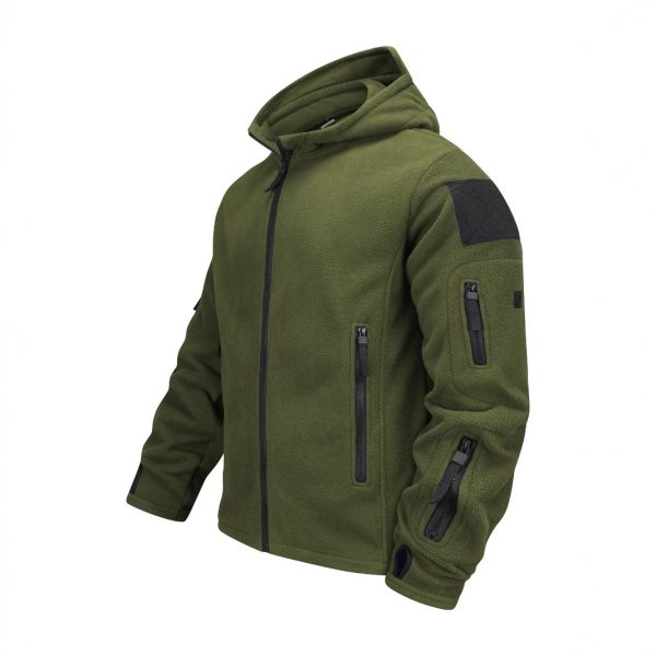 Men's Outdoor Keep Warm Fleece Cold-proof Shell Jacket - Image 2