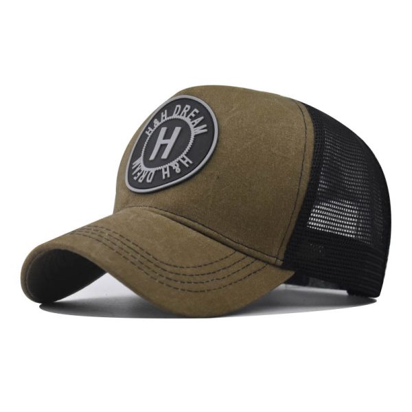 Embroidered Baseball Cap Washed Old Peaked Cap - Image 9