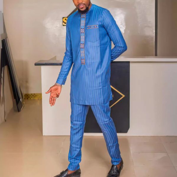 Men's Traditional Top And Pants Suit Style - Image 4