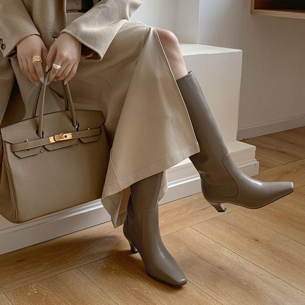 Below The Knee Tall Knight Boots - Image 3