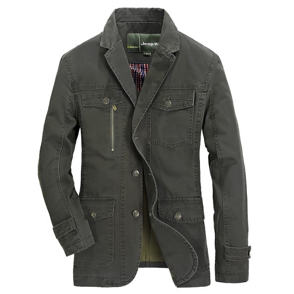 Leisure Suit Men's Clothing Cotton Jacket - Image 3