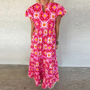 European And American Leisure Style Waist-tight Cropped Dress