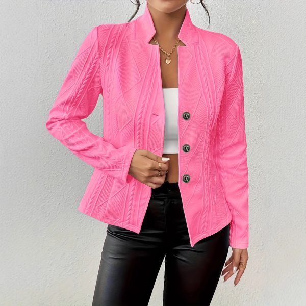 Button Pattern Small Suit Jacket - Image 3