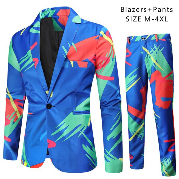 Digital New Print Leisure Suits For Men Two-piece Set - Image 8