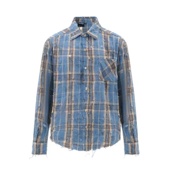 Fashion Personality Hole Vintage Shirt - Image 2