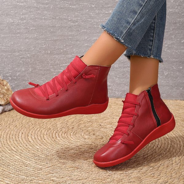 Female Plus Size British Martin Boots Casual Boots - Image 10